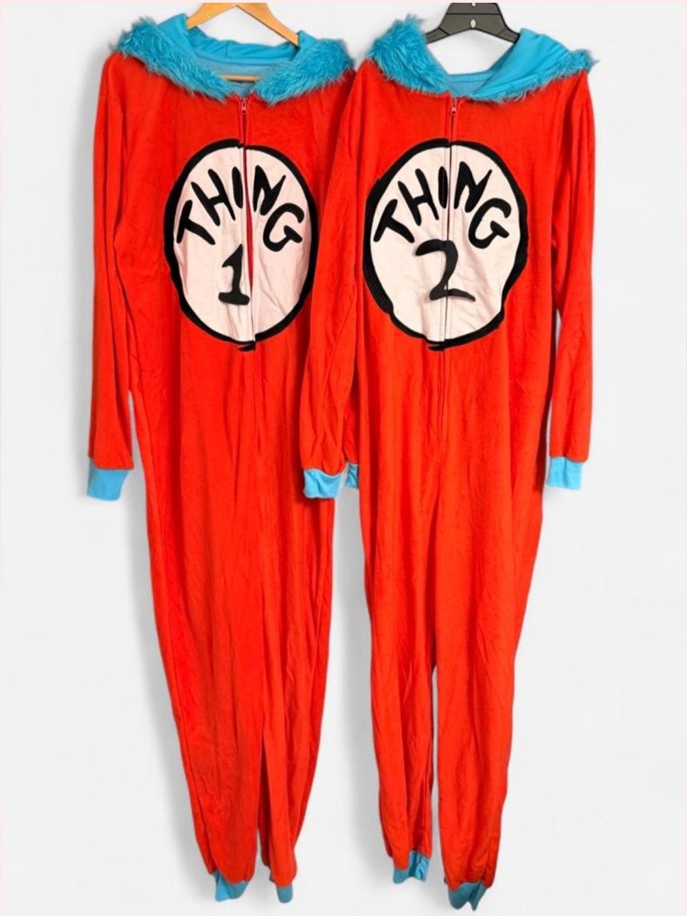 Costume Hooded Onsie Set - Dr. Seuss Thing 1 & Thing 2 (unisex)